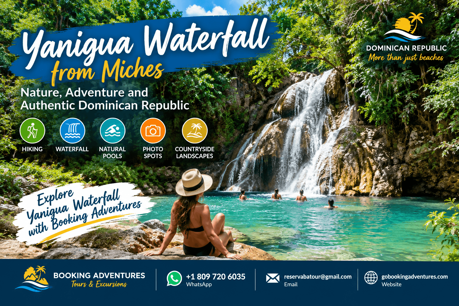 Yanigua Waterfall from Miches | Tours, Hiking & Nature Adventure